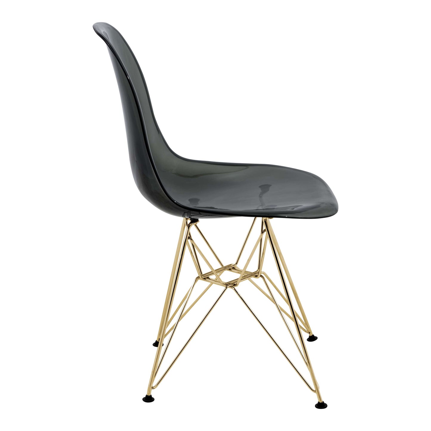 LeisureMod Cresco Molded Eiffel Side Chair with Gold Base - CR19TBLG | Dining Chairs | Modishstore - 8