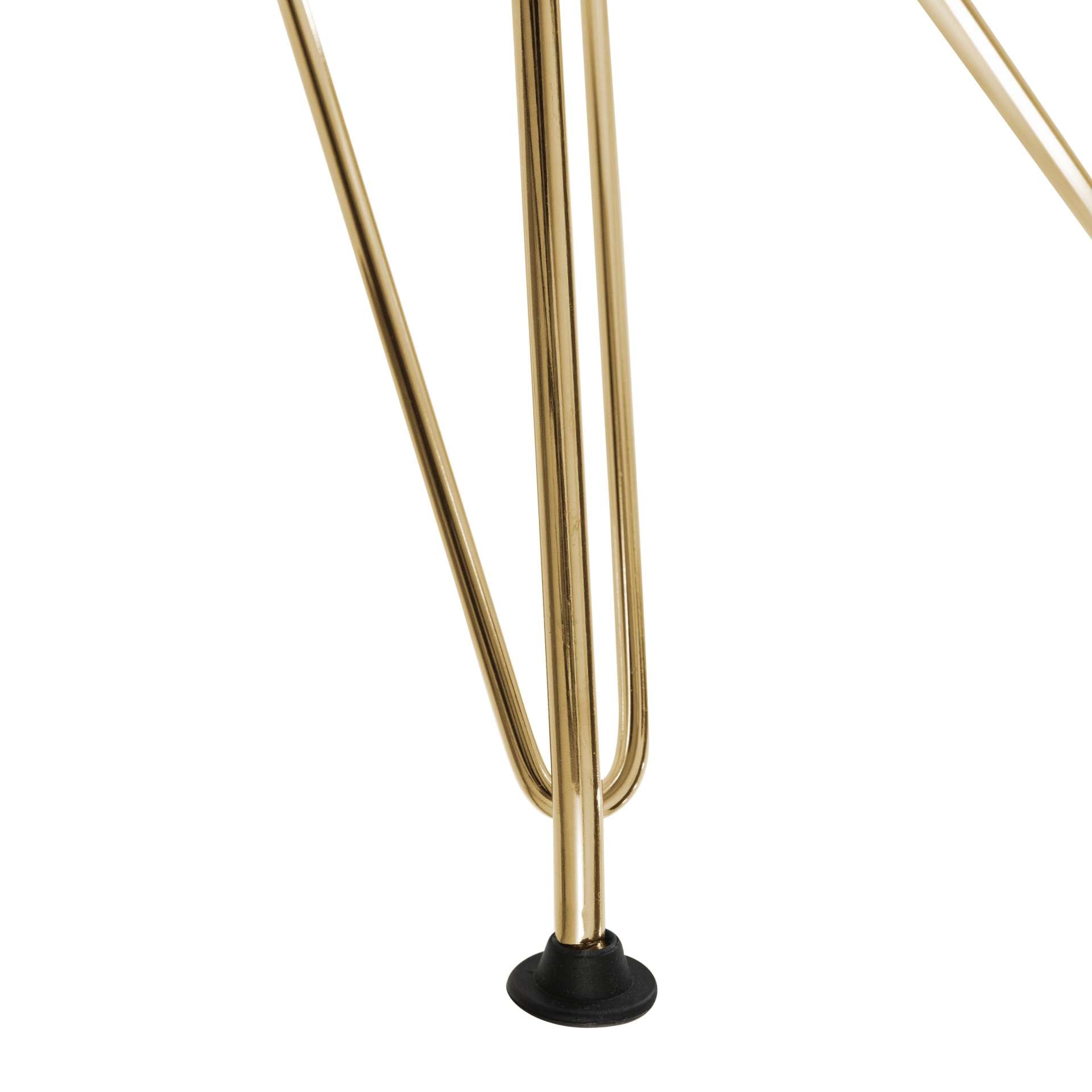 LeisureMod Cresco Molded 2-Tone Eiffel Side Chair with Gold Base - CR19WBUG | Dining Chairs | Modishstore - 2