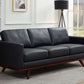 LeisureMod Chester Modern Leather Sofa With Birch Wood Base | Sofas | Modishstore - 19