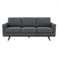 LeisureMod Chester Modern Leather Sofa With Birch Wood Base | Sofas | Modishstore - 14