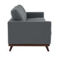 LeisureMod Chester Modern Leather Sofa With Birch Wood Base | Sofas | Modishstore - 17