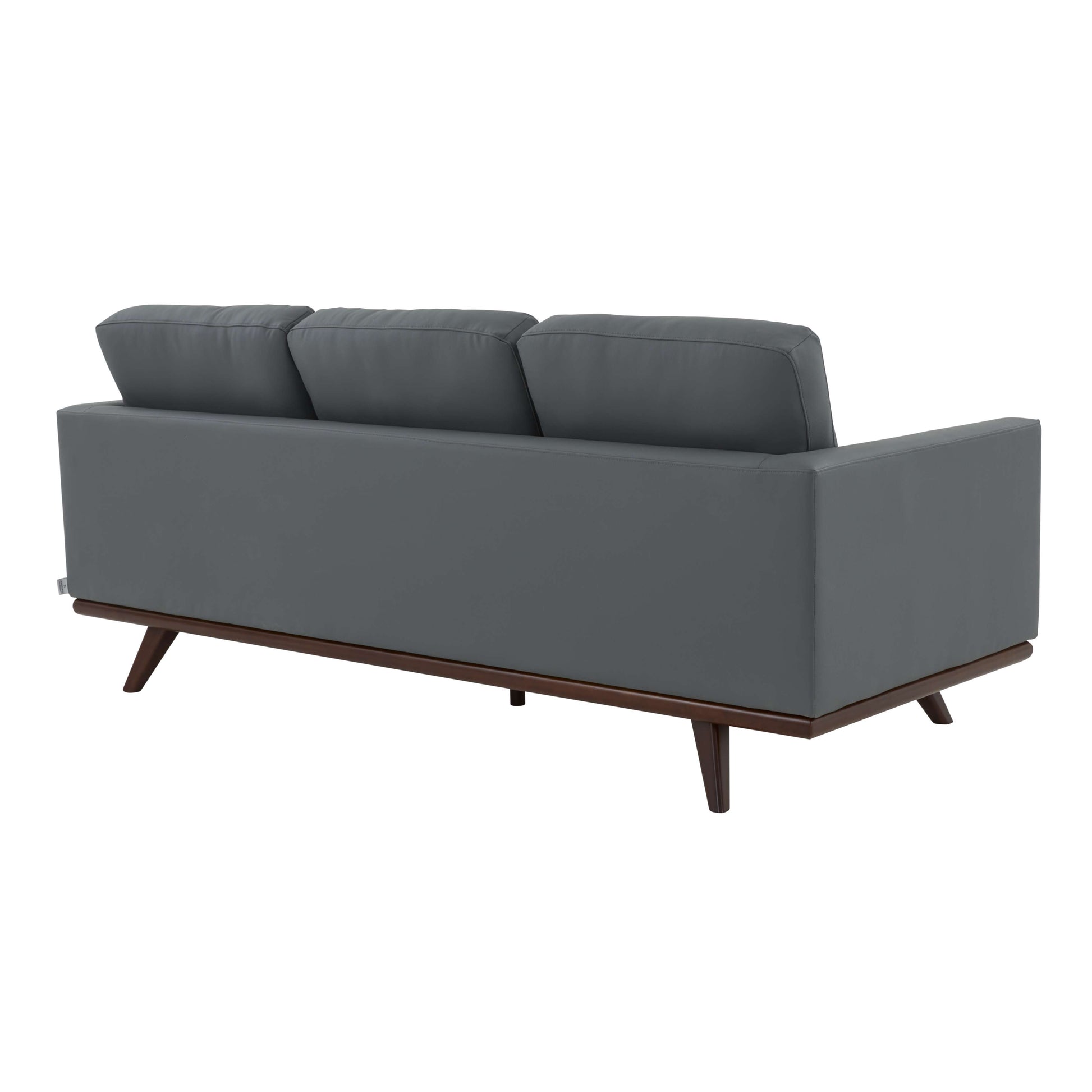 LeisureMod Chester Modern Leather Sofa With Birch Wood Base | Sofas | Modishstore - 16