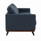 LeisureMod Chester Modern Leather Sofa With Birch Wood Base | Sofas | Modishstore - 11