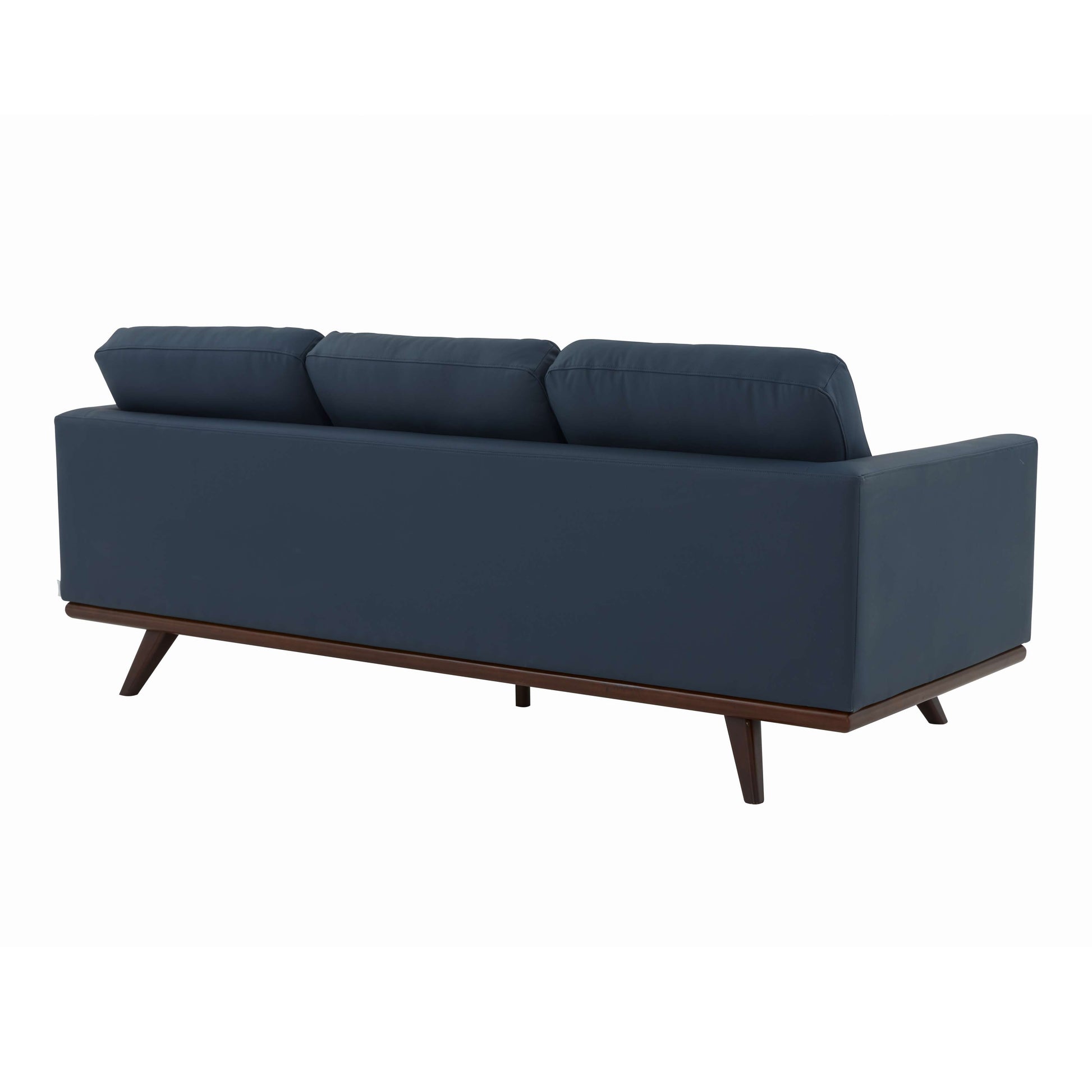 LeisureMod Chester Modern Leather Sofa With Birch Wood Base | Sofas | Modishstore - 10