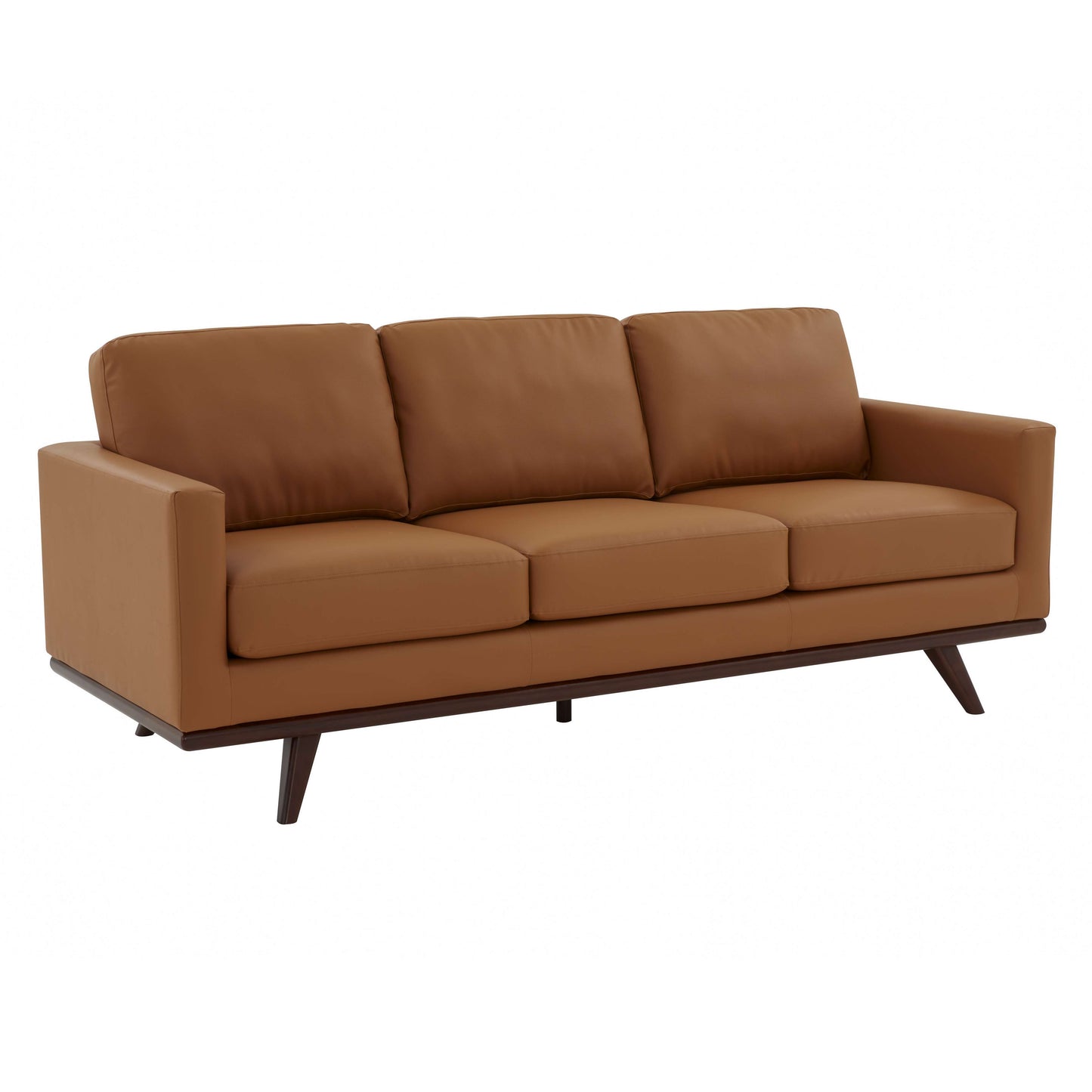 LeisureMod Chester Modern Leather Sofa With Birch Wood Base | Sofas | Modishstore - 30