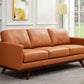 LeisureMod Chester Modern Leather Sofa With Birch Wood Base | Sofas | Modishstore - 25