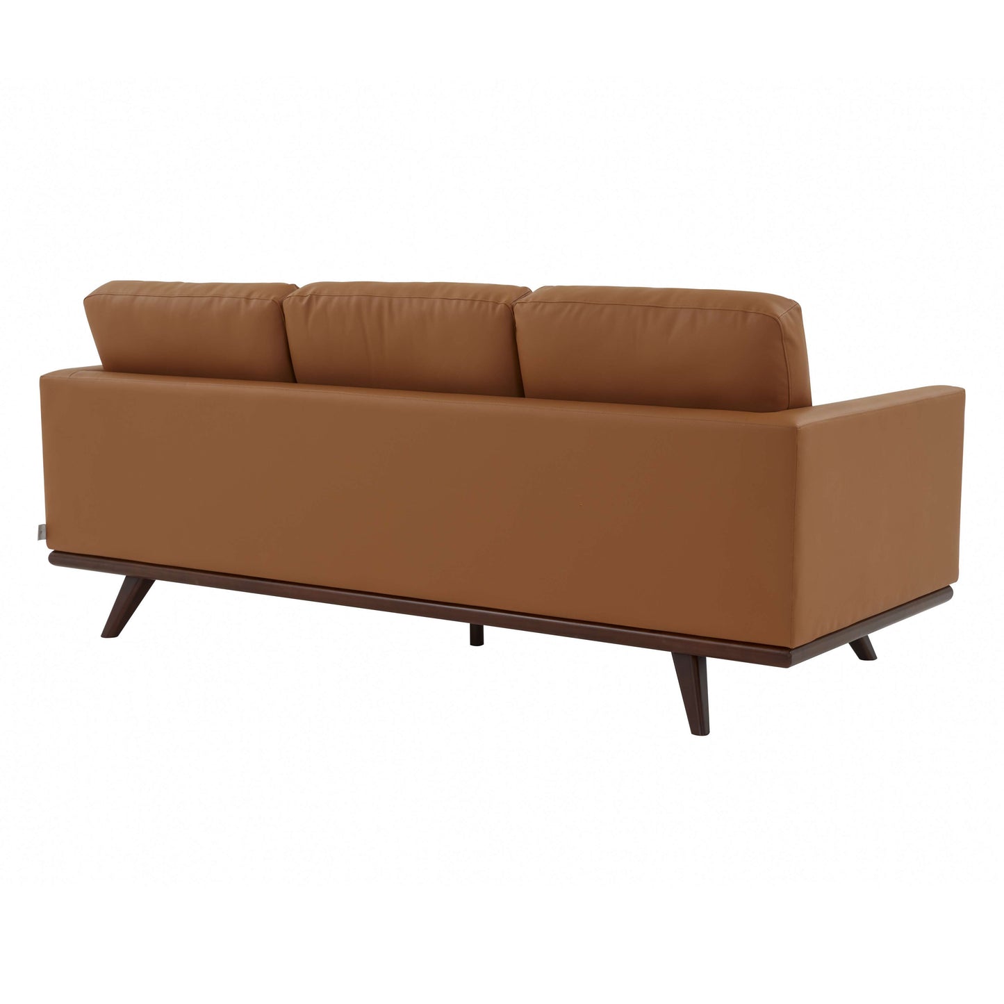 LeisureMod Chester Modern Leather Sofa With Birch Wood Base | Sofas | Modishstore - 28