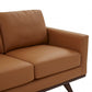 LeisureMod Chester Modern Leather Sofa With Birch Wood Base | Sofas | Modishstore - 27