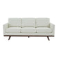 LeisureMod Chester Modern Leather Sofa With Birch Wood Base | Sofas | Modishstore - 2