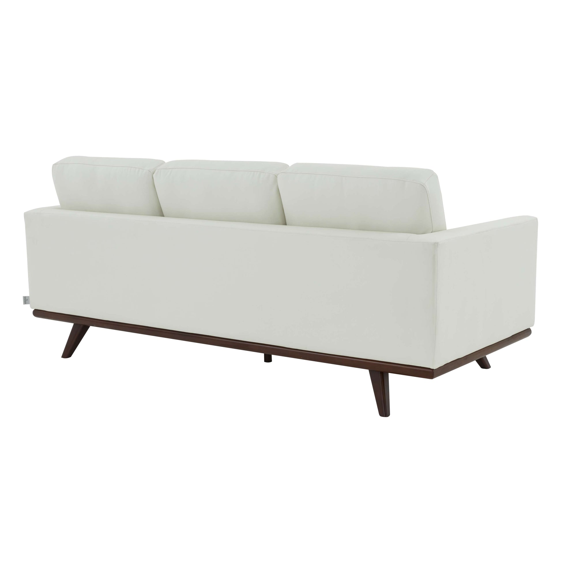 LeisureMod Chester Modern Leather Sofa With Birch Wood Base | Sofas | Modishstore - 4