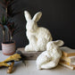 Set Of Two Faux Concrete Rabbits - Large By Kalalou | Sculptures | Modishstore - 1