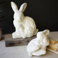 Set Of Two Faux Concrete Rabbits - Large By Kalalou | Sculptures | Modishstore - 2