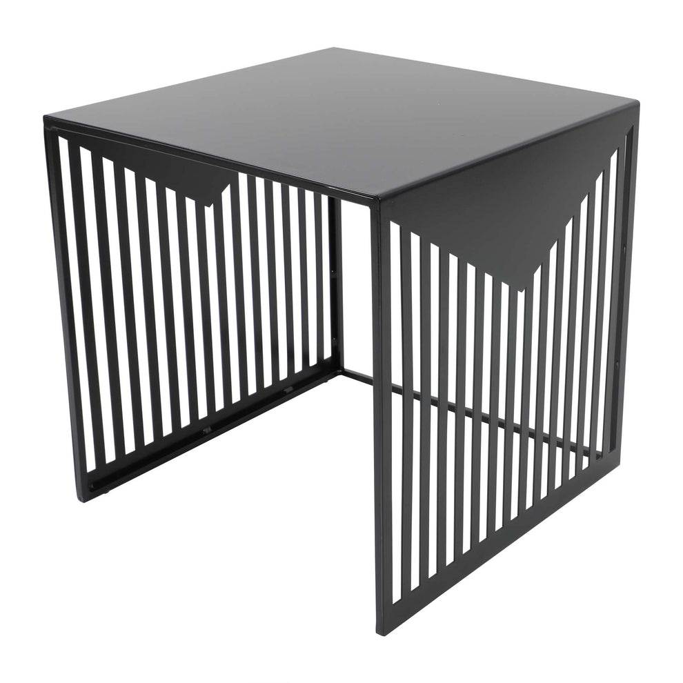 LeisureMod Cisco Modern Square Steel Side Table with Powder Coated Finish | Side Tables | Modishstore - 5