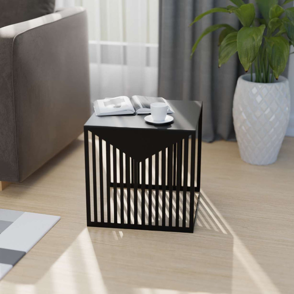 LeisureMod Cisco Modern Square Steel Side Table with Powder Coated Finish | Side Tables | Modishstore - 2