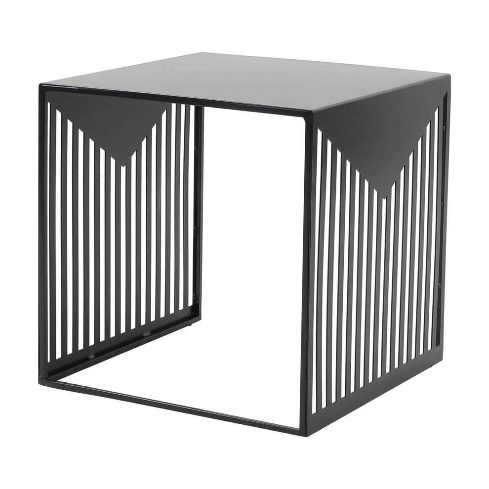 LeisureMod Cisco Modern Square Steel Side Table with Powder Coated Finish | Side Tables | Modishstore - 7