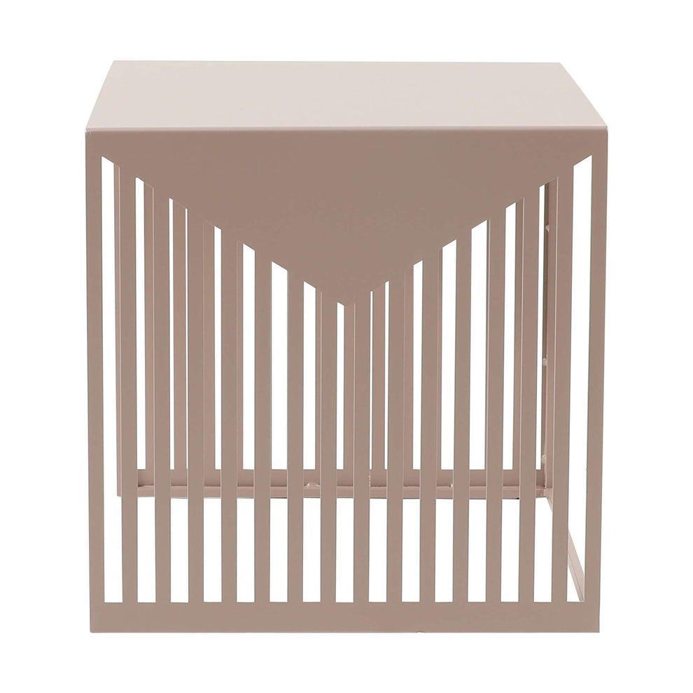 LeisureMod Cisco Modern Square Steel Side Table with Powder Coated Finish | Side Tables | Modishstore - 24