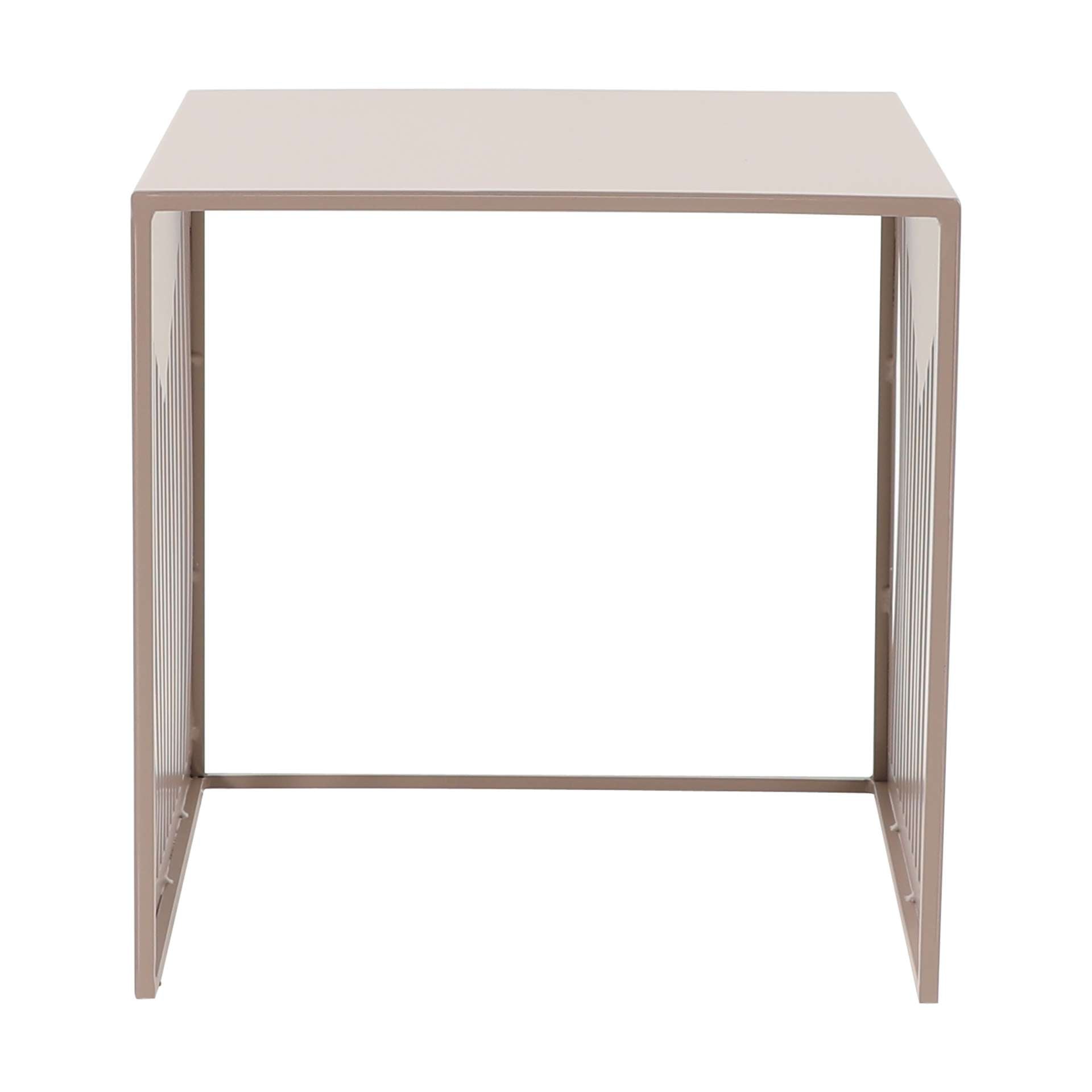 LeisureMod Cisco Modern Square Steel Side Table with Powder Coated Finish | Side Tables | Modishstore - 26