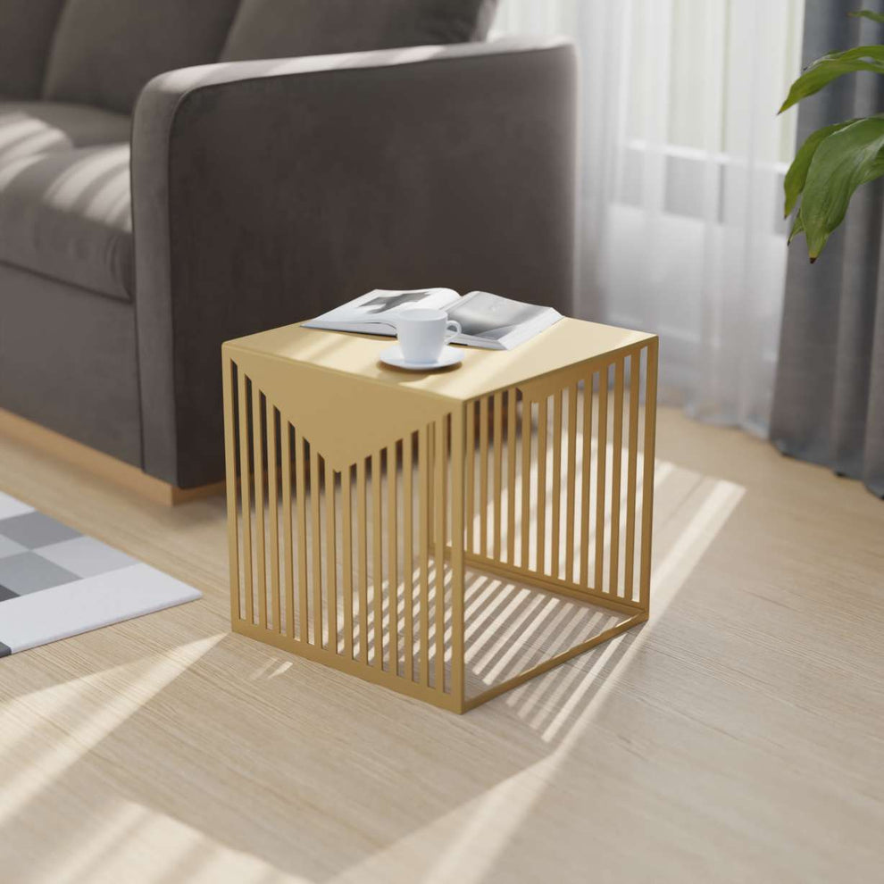 LeisureMod Cisco Modern Square Steel Side Table with Powder Coated Finish | Side Tables | Modishstore - 29