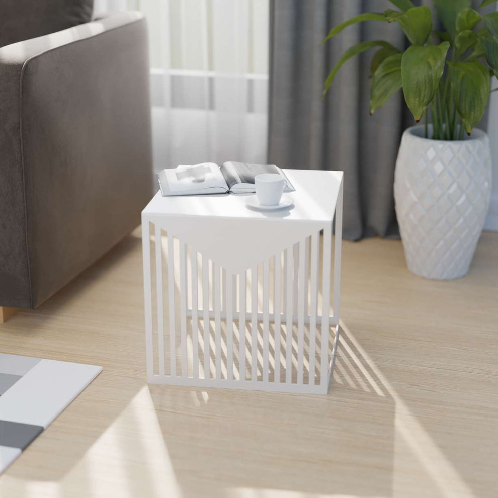 LeisureMod Cisco Modern Square Steel Side Table with Powder Coated Finish | Side Tables | Modishstore - 10