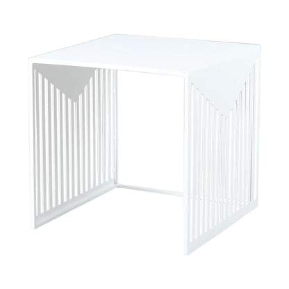 LeisureMod Cisco Modern Square Steel Side Table with Powder Coated Finish | Side Tables | Modishstore - 15