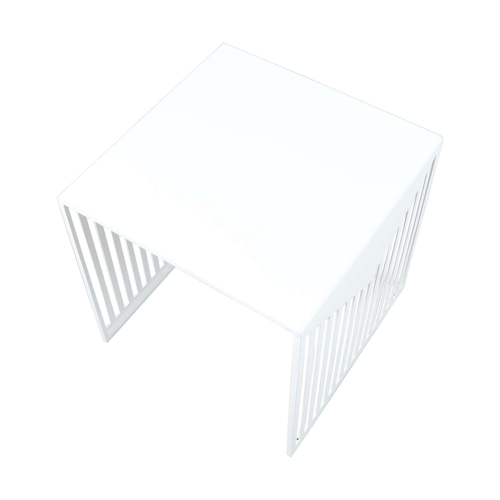 LeisureMod Cisco Modern Square Steel Side Table with Powder Coated Finish | Side Tables | Modishstore - 19