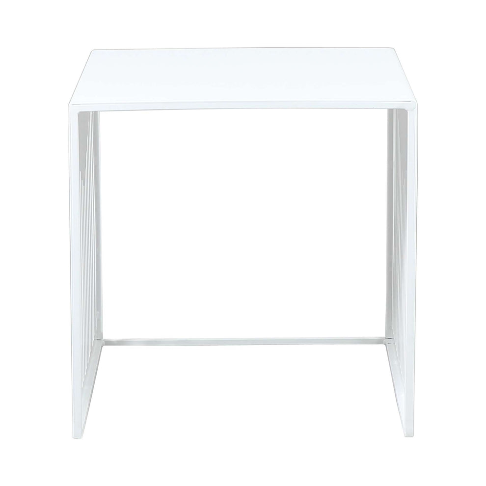 LeisureMod Cisco Modern Square Steel Side Table with Powder Coated Finish | Side Tables | Modishstore - 16