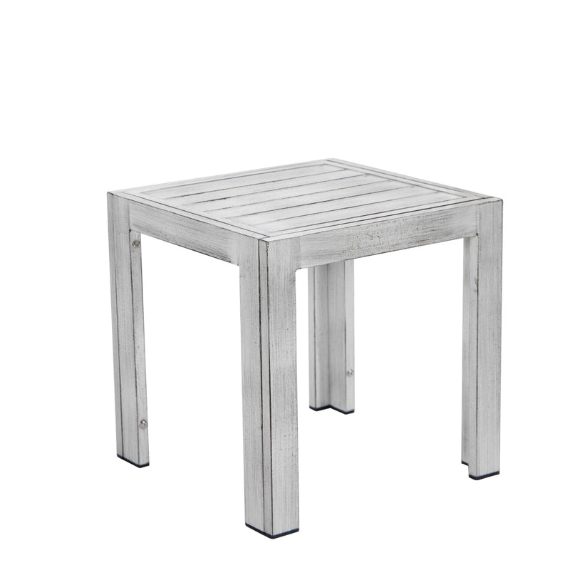 LeisureMod Chelsea Modern Aluminum Patio Side Table | Outdoor Tables | Modishstore