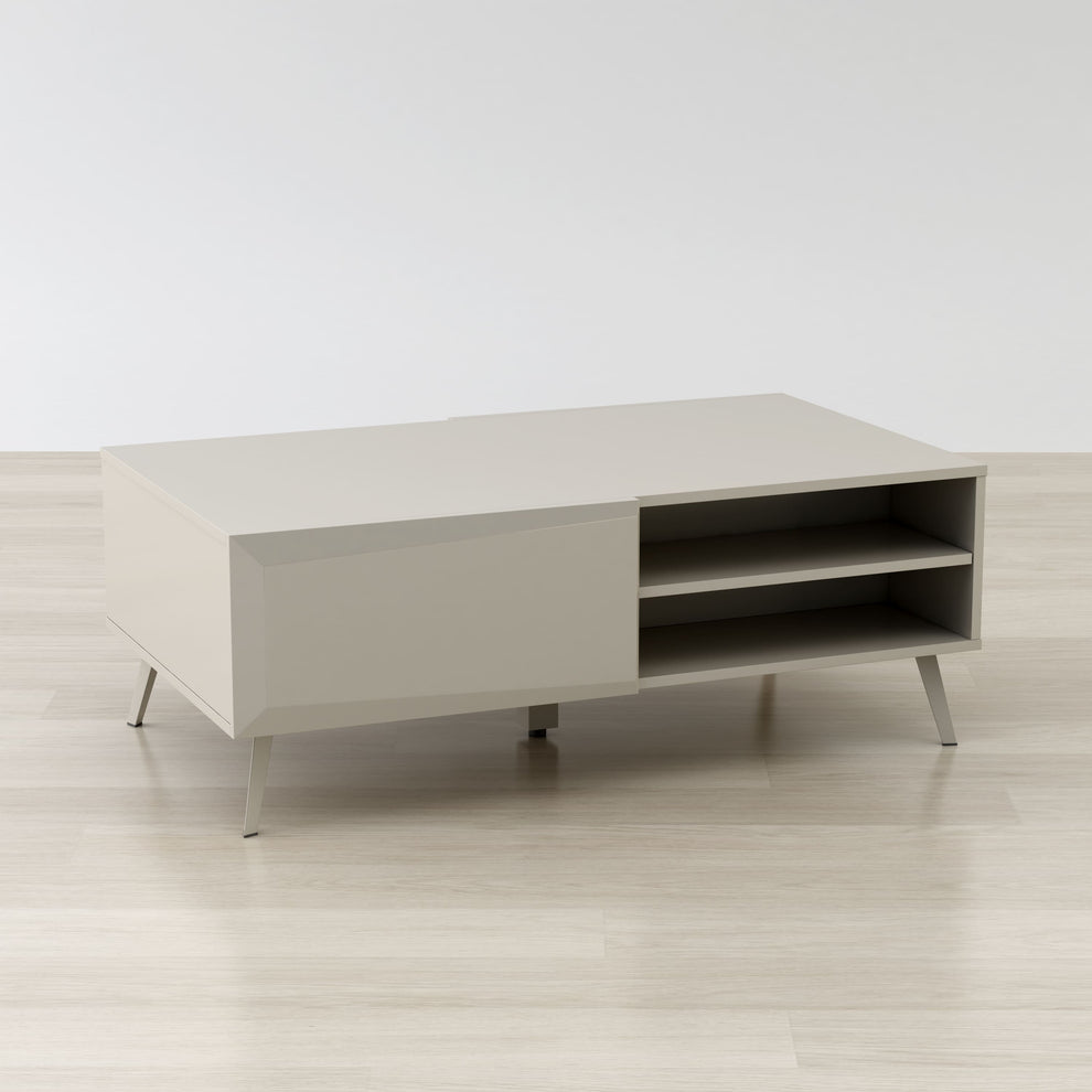 Altus 43" Coffee Table Gloss Grey By Anderson Teak | Coffee Tables | Modishstore - 5