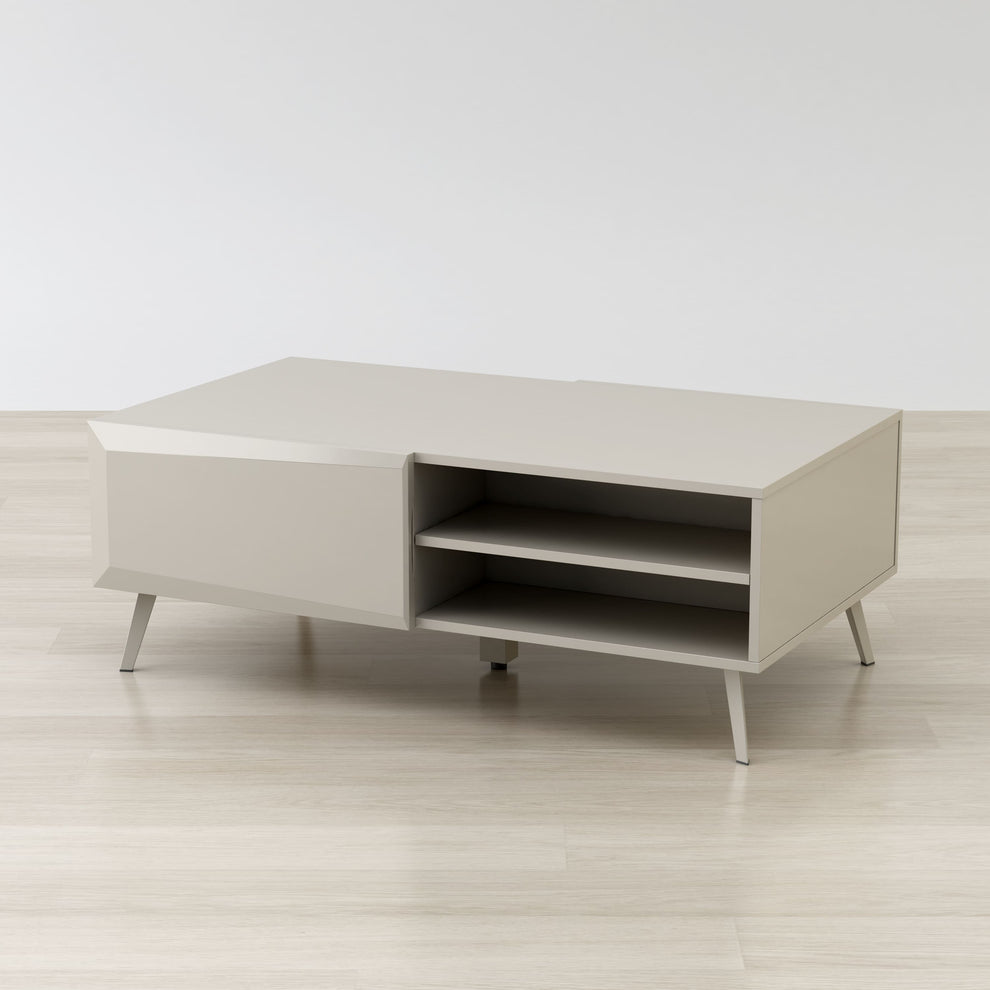 Altus 43" Coffee Table Gloss Grey By Anderson Teak | Coffee Tables | Modishstore - 4