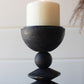 Turned Wood Candle Holders - Black Set Of 3 By Kalalou | Candle Holders | Modishstore - 3