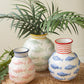 Set Of Two Ceramic Vases With Fish - One Each By Kalalou