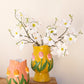 Set Of Two Ceramic Tulip Vases By Kalalou