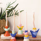 Set Of Five Ceramic Birds Taper Candle Holders By Kalalou