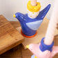 Set Of Five Ceramic Birds Taper Candle Holders By Kalalou