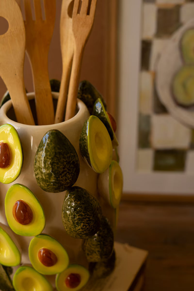 Ceramic Vase - Avocados By Kalalou