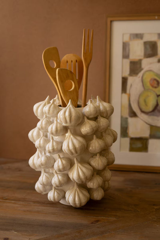 Ceramic Vase - Garlic By Kalalou