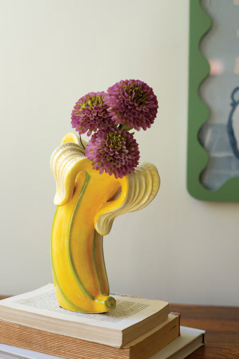 Ceramic Banana Vase (Min 2) By Kalalou