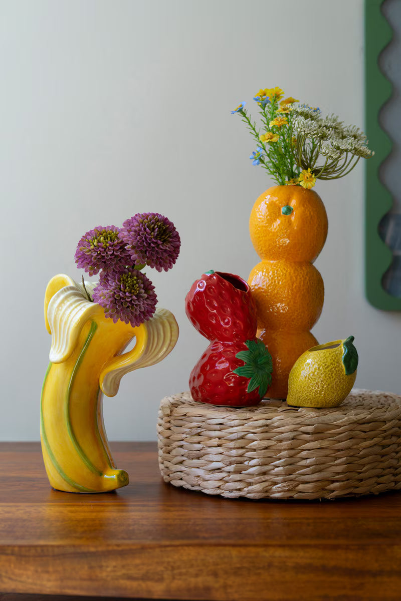 Ceramic Banana Vase (Min 2) By Kalalou