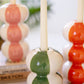 Set Of Four Ceramic Striped Taper Candle Holders By Kalalou