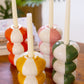 Set Of Four Ceramic Striped Taper Candle Holders By Kalalou