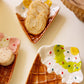 Set Of Three Ceramic Ice Cream Cone Plates (Min 2) By Kalalou