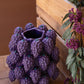 Ceramic Grapes Vase By Kalalou