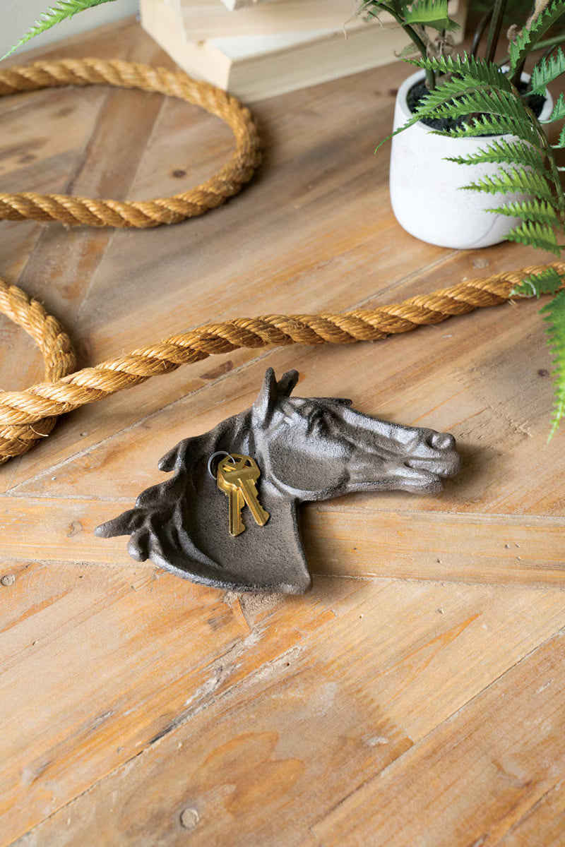 Cast Iron Horse Trinket Dish (Min 4) By Kalalou