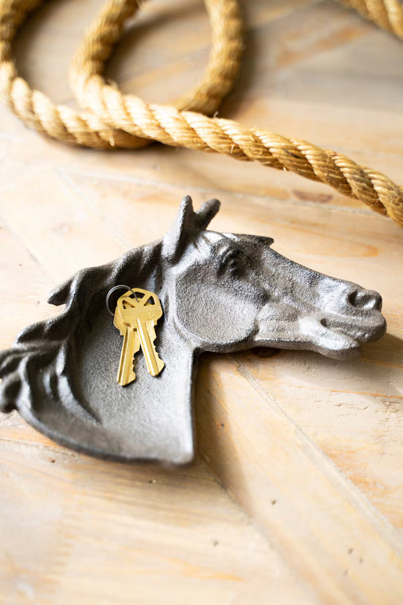 Cast Iron Horse Trinket Dish (Min 4) By Kalalou
