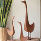 Set Of Three Rustic Metal Geese By Kalalou