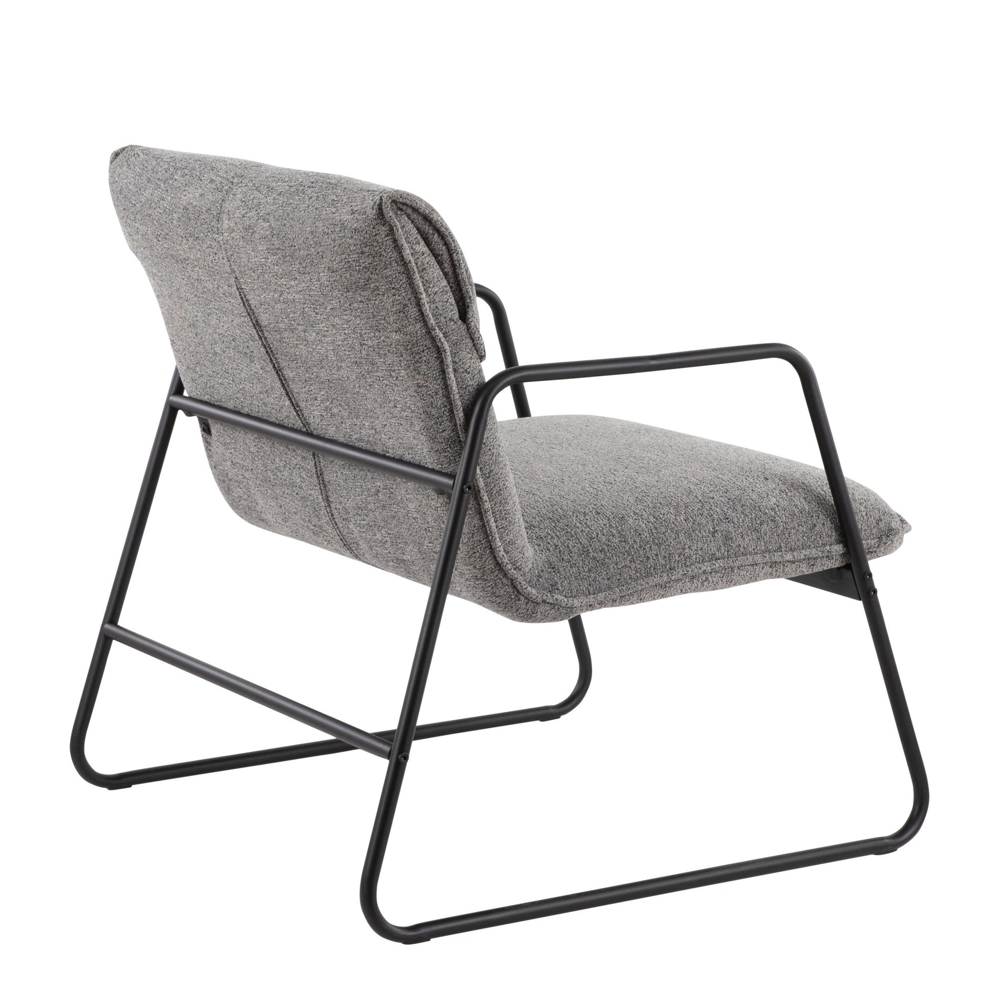 Casper Arm Chair By LumiSource - CHR-CASPERARM BKNGY | Armchairs | Modishstore - 6