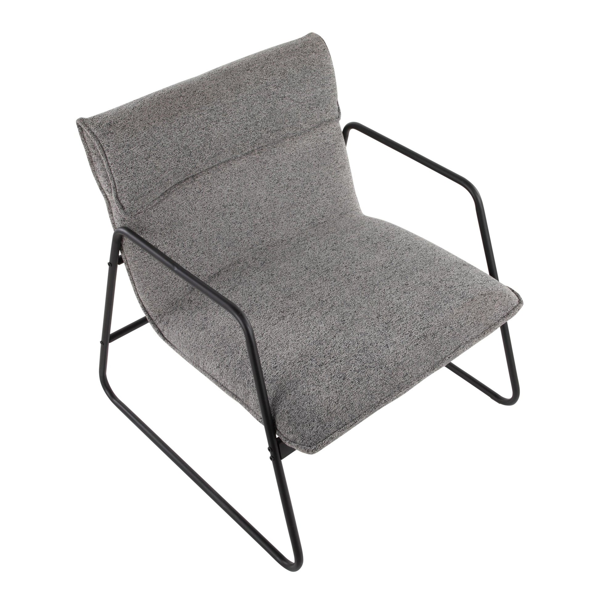 Casper Arm Chair By LumiSource - CHR-CASPERARM BKNGY | Armchairs | Modishstore - 8