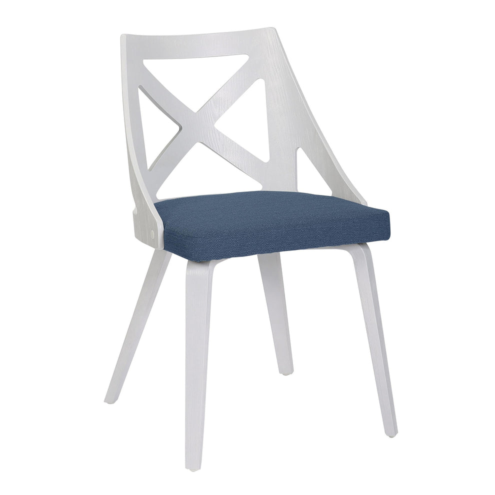 Charlotte Chair - Set of 2 By LumiSource - CH-CHARLOT WTXTBU2 | Dining Chairs | Modishstore - 2