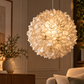 Capiz Shell Petal Chandelier Lotus Ball Pendant