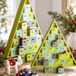 Green Advent Trees Wooden Storage